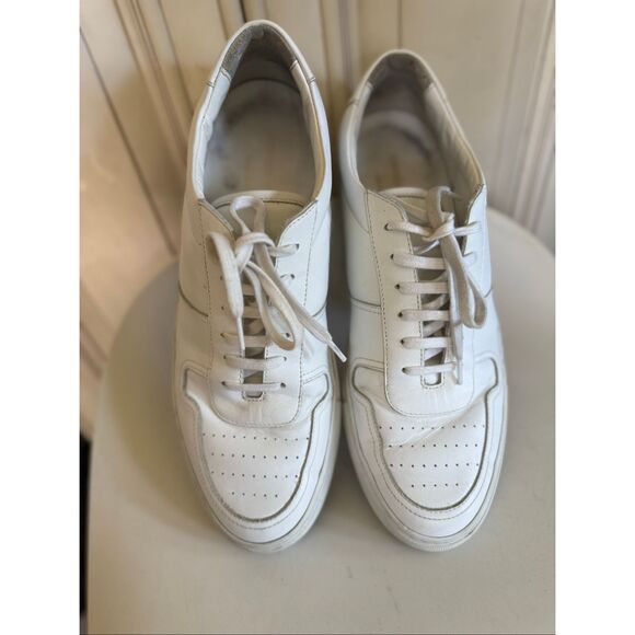 Common Projects Men's Achilles Leather Lace-up Sneakers White Size 43 - Picture 1 of 16